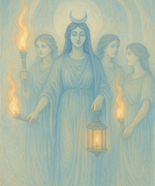 celebranti.com-Dea-Ecate-NinfeLampadi-RitoDellaLuce-Luce-Buio-Inferi-credit-FederCelebranti